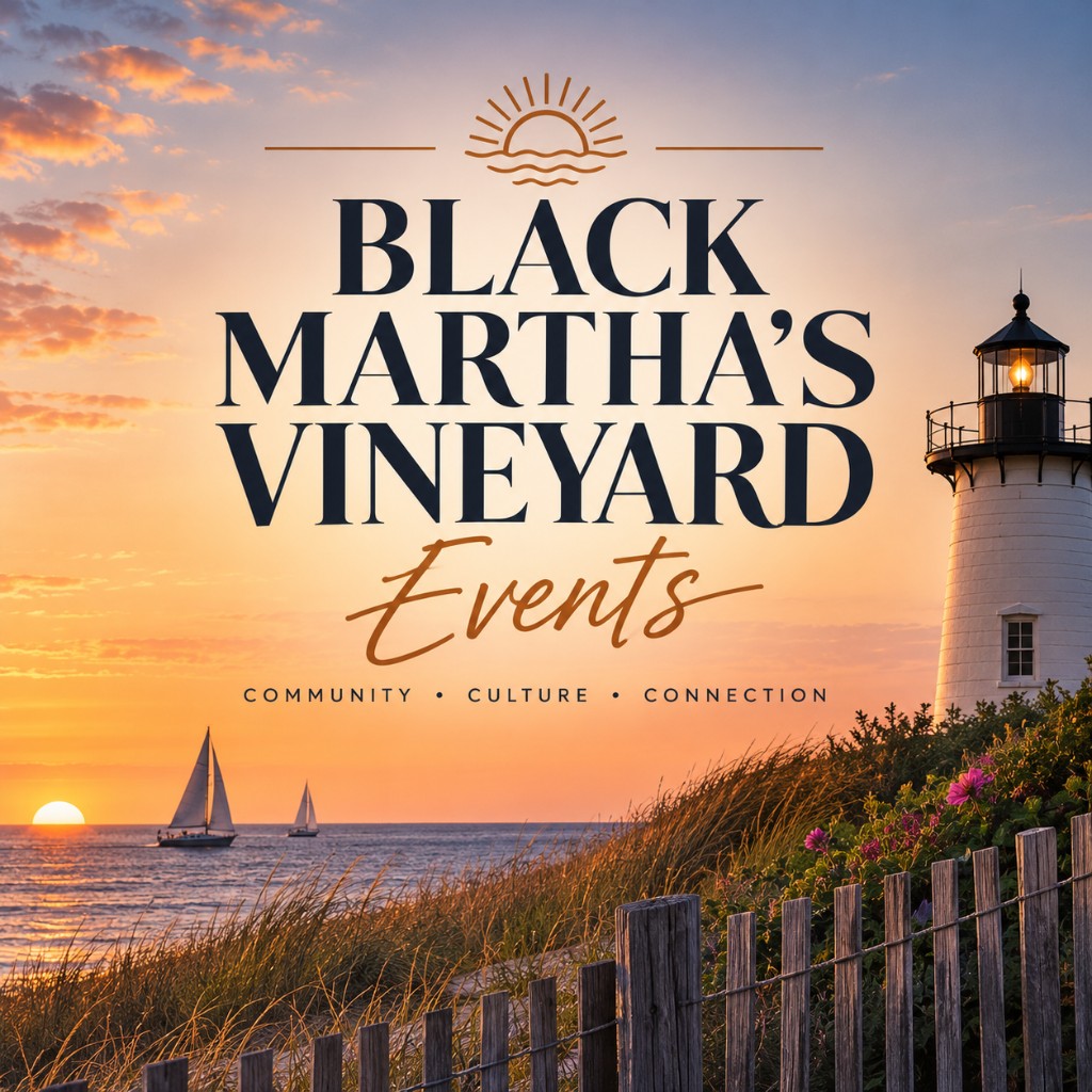 Black Martha's Vineyard Events brand graphic for Grand Illumination Night.